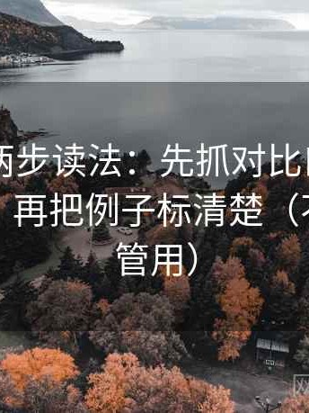 菠萝TV两步读法：先抓对比口径有没有统一，再把例子标清楚（不费劲但管用）