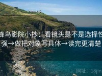 蜂鸟影院小抄：看镜头是不是选择性强→做把对象写具体→读完更清楚